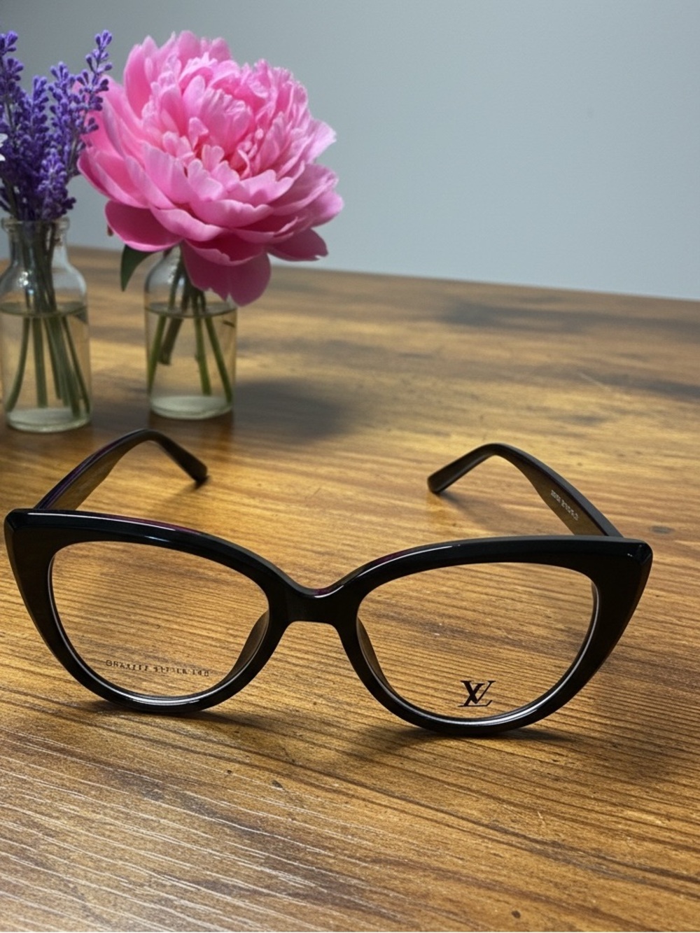 Black Cat-Eye Acetate Glasses - prescription frame